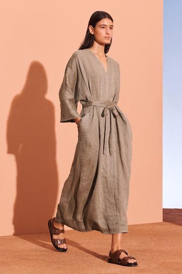 LTHR BCKLD SNDLS - Brown by Zara