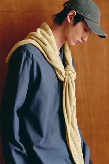 WASHED SMOCK OVERSHIRT - Light indigo by Zara
