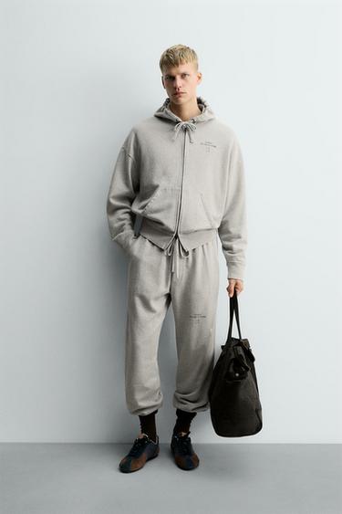 ZIP-UP HOODIE X SR_A - Grey marl by Zara - Image 0