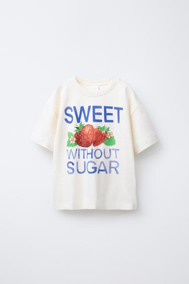 FRUIT T-SHIRT - Ecru by Zara