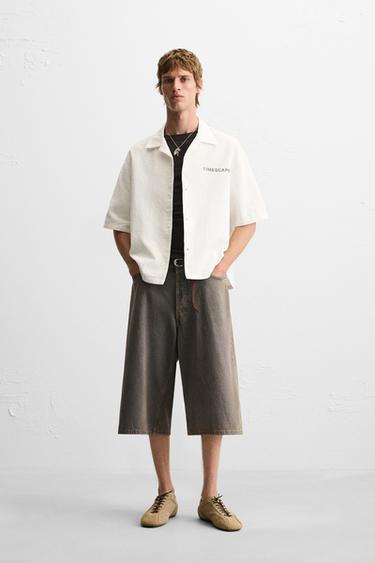 CONTRAST PRINT SHIRT - White by Zara - Image 0