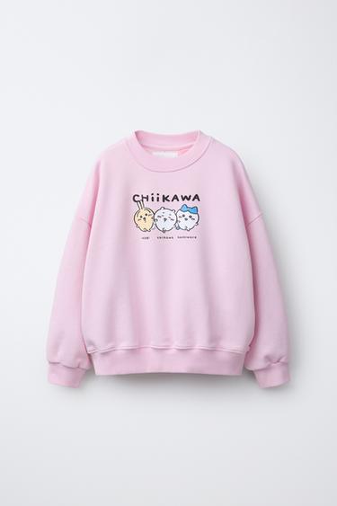 CHIIKAWA PRINT SWEATSHIRT - Pink by Zara