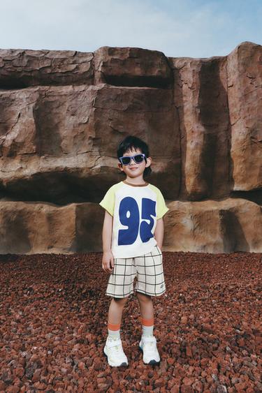 CHECK PRINT BERMUDA SHORTS - Ecru by Zara