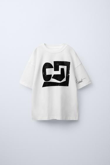 FLOCK PRINT T-SHIRT - White by Zara - Image 0
