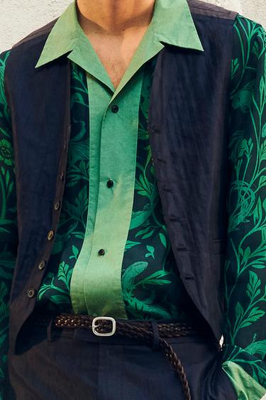 LIMITED EDITION REVERSIBLE WAISTCOAT - Navy blue by Zara