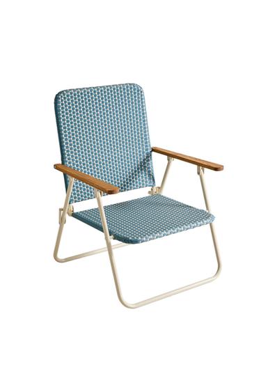 BEACH CHAIR WITH WOODEN ARMRESTS - Bluish by Zara