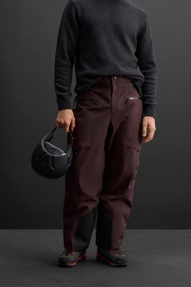 WATERPROOF SKI TROUSERS WITH RECCO® - Aubergine by Zara