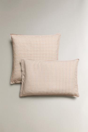 CHILDREN’S GINGHAM PILLOWCASE - Pink by Zara - Image 0