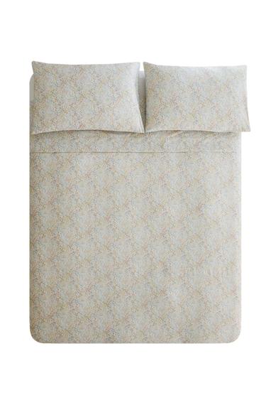 MINI FLORAL PRINT SATEEN DUVET COVER - Oyster-white by Zara