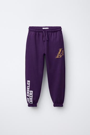 LOS ANGELES LAKERS NBA JOGGER TROUSERS - Purple by Zara - Image 0