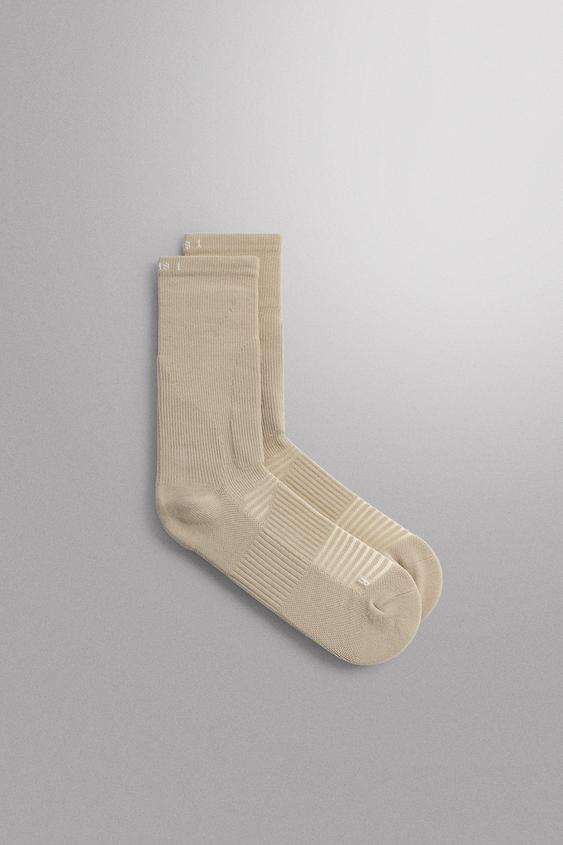 2-PACK OF TECHNICAL TRAINING SOCKS - ECRU by Zara - Image 0