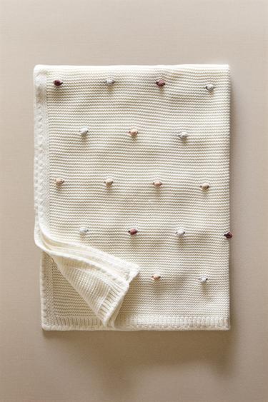 KNIT BABY BLANKET - Multicoloured by Zara