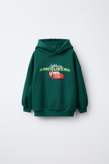 CARS LIGHTNING MCQUEEN © DISNEY PRINTED HOODIE - Bottle green by Zara