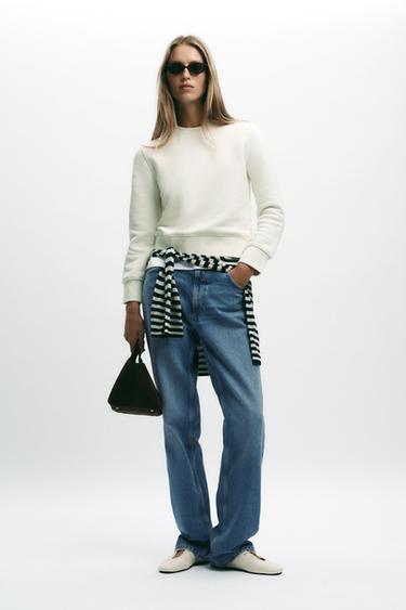 BASIC COTTON SWEATSHIRT - Ecru by Zara