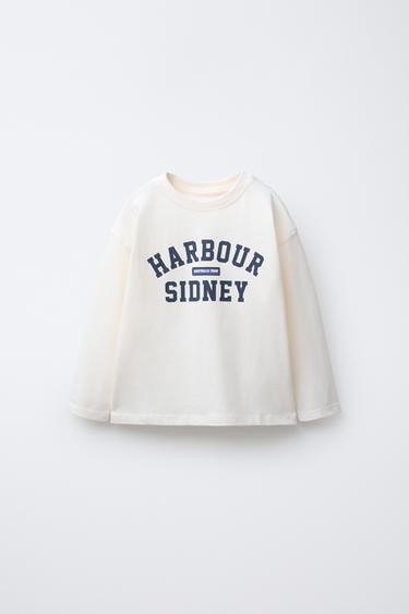 SLOGAN PRINT T-SHIRT - Ecru by Zara