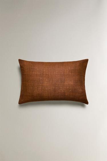 LINEN CUSHION COVER - Brown by Zara - Image 0