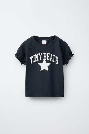 STAR PRINT T-SHIRT - Navy blue by Zara - Image 0