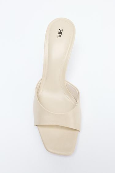 HEELED SANDALS - Ecru White by Zara