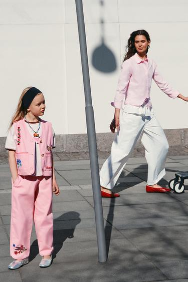 EMBROIDERED WAISTCOAT SISSEL EDELBO X ZARA KIDS - Pink by Zara