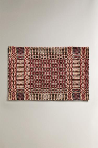 CHRISTMAS JACQUARD PLACEMAT - Red by Zara