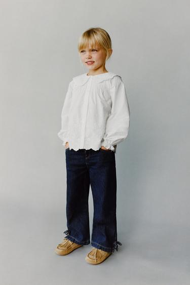 ROMANTIC EMBROIDERED SHIRT - Light ecru by Zara