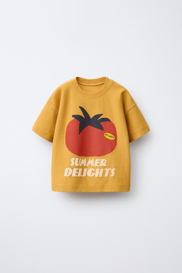 TOMATO HEAVY WEIGHT T-SHIRT - Mustard by Zara - Image 0