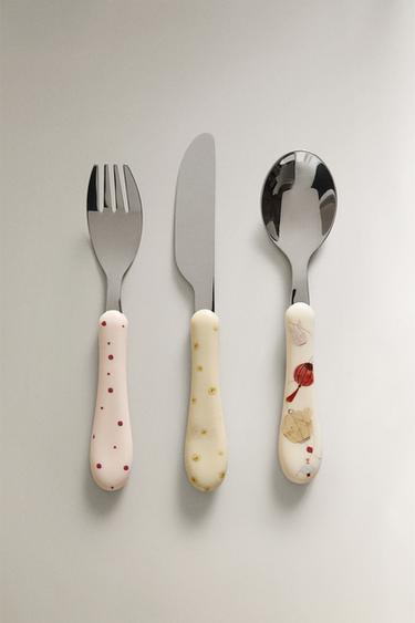 CHILDREN'S LANTERN CUTLERY SET (SET OF 3) - Multicoloured by Zara - Image 0