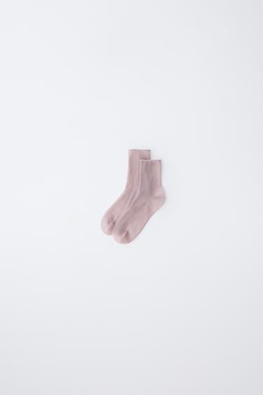 TWO-PACK OF MEDIUM SHIMMER SOCKS - Pink by Zara
