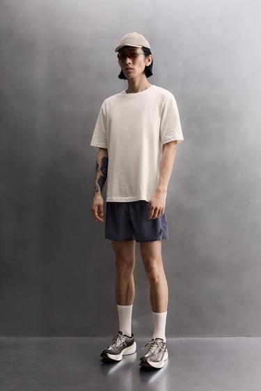 SEOUL RUNNING T-SHIRT - Ecru / Beige by Zara