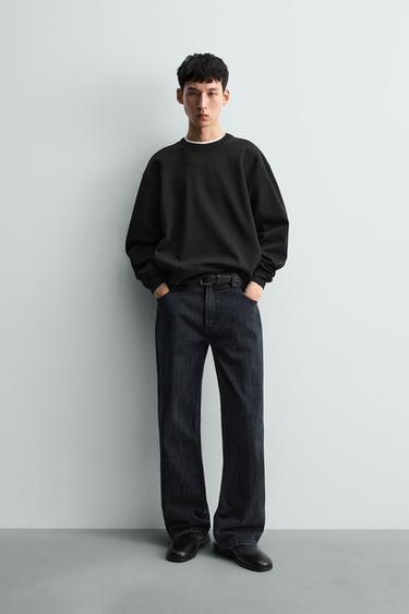 INTERLOCK POCKET SWEATSHIRT - Black by Zara
