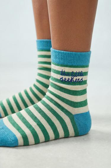 3-PACK OF ISABELLE VANDEPLASSCHE © STRIPED LONG SOCKS - Multicoloured by Zara