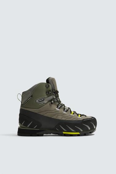 RECCO® WATERPROOF HIKING BOOTS - Green by Zara