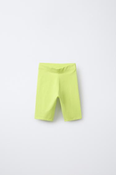 PLAIN CYCLING LEGGINGS - Lime by Zara