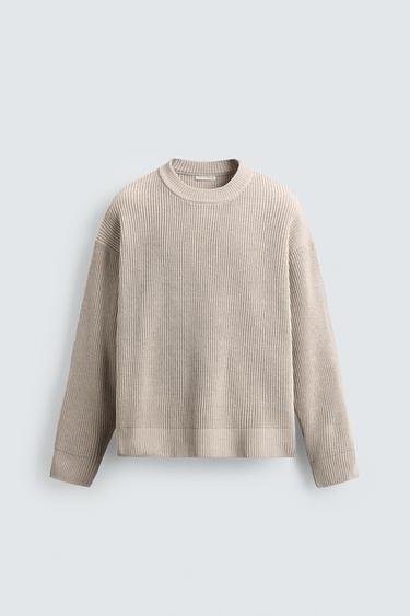 CHENILLE TEXTURED JUMPER - Ecru by Zara
