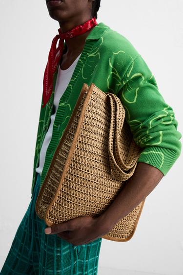 BRAIDED SHOPPER BAG - Light beige by Zara - Image 0