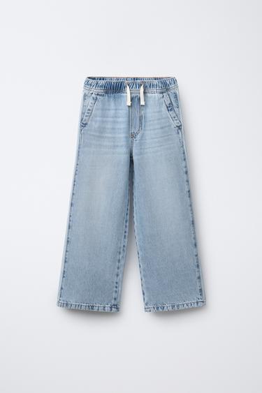 WIDE-LEG JEANS - Mid-blue by Zara