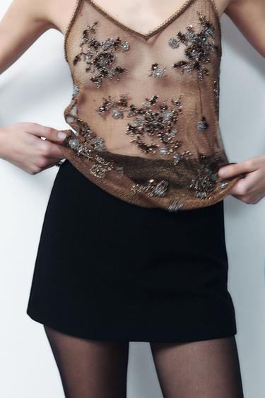 SKORT - Black by Zara