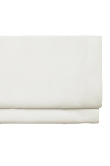 PERCALE COTTON FLAT SHEET (500 THREAD COUNT) - White by Zara