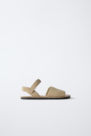 LEATHER SANDALS - Sand Brown by Zara