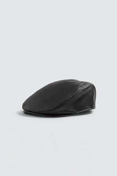 LEATHER BERET LIMITED EDITION - Black by Zara