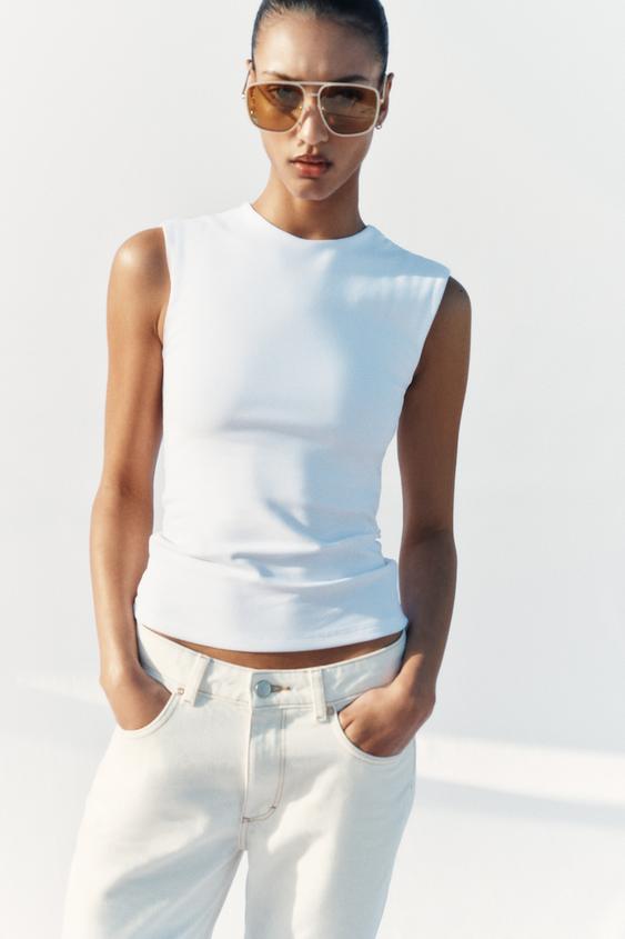 SLEEVELESS TOP - White by Zara - Image 0
