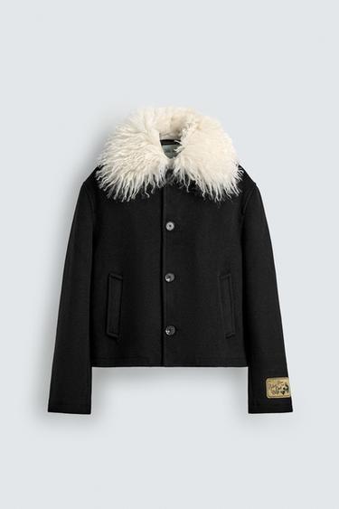 SHORT COMBINED COAT HARRY LAMBERT FOR ZARA X DISNEY - Black by Zara