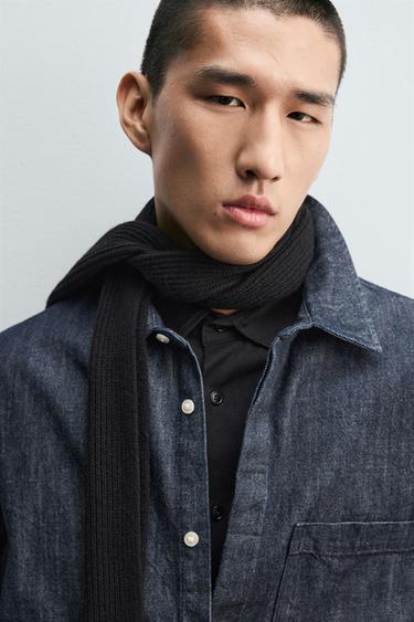 RELAXED FIT DENIM SHIRT - Blue by Zara