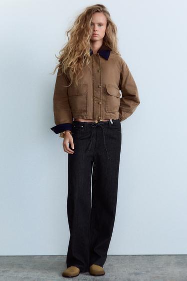 DENIM-EFFECT PYJAMA TROUSERS - Anthracite grey by Zara - Image 0