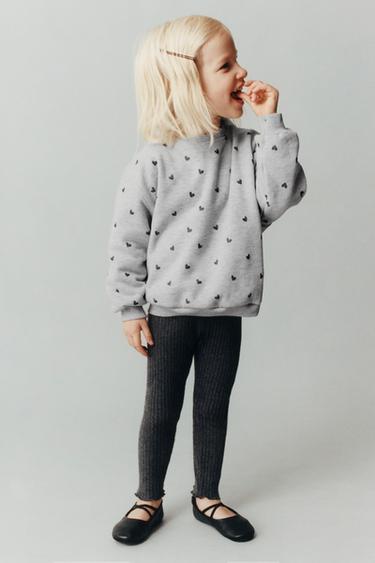 SOFT-TOUCH RIBBED LEGGINGS - Anthracite grey by Zara