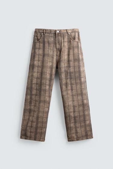 BAGGY FIT JEANS - Printed by Zara