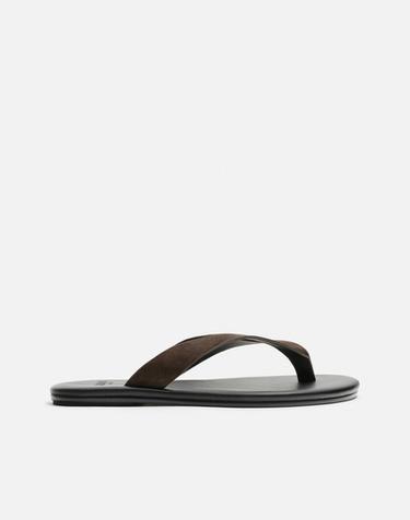 LIMITED EDITION LEATHER SANDALS - Black by Zara