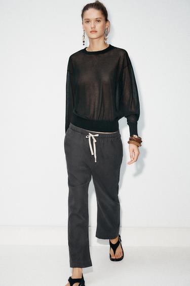 ZW COLLECTION JOGGER TROUSERS - Grey by Zara