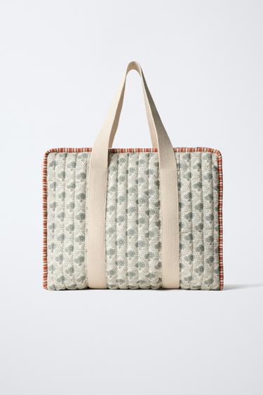 FLORAL MATERNITY BAG - Ecru White by Zara