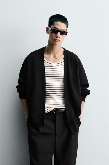 OPEN CARDIGAN - Black by Zara